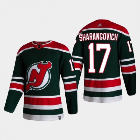 Camisola New Jersey Devils Yegor Sharangovich 17 2020-21 Reverse Retro Authentic - Homem